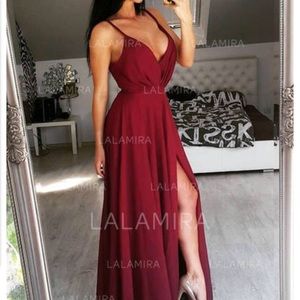 Burgundy Prom Dress
